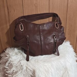 B Makowsky Genuine Leather Handbag